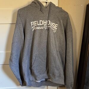 Gildan Gray Fieldhouse Fitness Hoodie